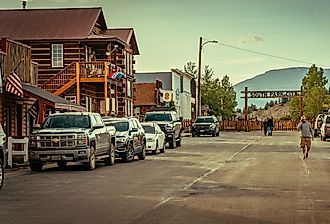 Downtown street to South Park City Museum, Fairplay, Colorado. Image credit Alex Cimbal via Shutterstock