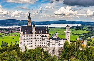 Neuschwanstein Castle near Füssen in Bavaria, Germany.