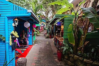  World Famous Kuranda Market area in the rural township of Kuranda in Queensland, Australia
