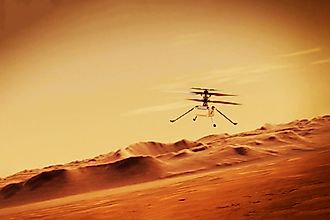 A helicopter for exploring Mars. (Credit: Artsiom P via Shutterstock)