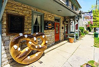 Julius Sturgis Pretzel Bakery, Lititz, Pennsylvania. Image credit George Sheldon via Shutterstock