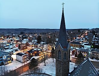 Small Town in Quebec in Winter. Brendan Riley via Shutterstock