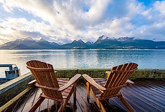 Kelsey Dock/Valdez Ferry Terminal in Valdez, Alaska at sunrise.