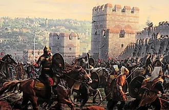 The Ottoman invasion of Constantinople.