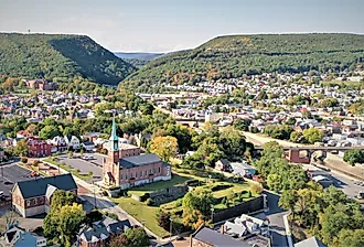 Overlooking Cumberland, Maryland.