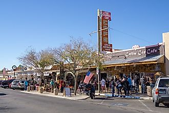 Cafe and restaurant center of Boulder City. Editorial credit: Laurens Hoddenbagh / Shutterstock.com 