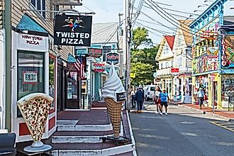 Commercial Street in Provincetown is home to a very eclectic range of stores, cafes and restaurants in massachusetts