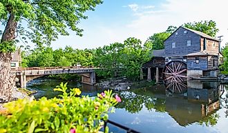 Beautiful landscape of Old Mill in Pigeon Forge, Tennessee. Image credits eakkarat rangram via Shutterstock