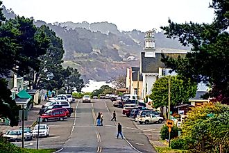 The small coastal town of Mendocino, California, is a popular getaway for Bay Area residents.