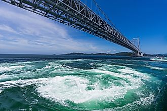 Naruto Whirlpools in the Naruto Strait, Japan