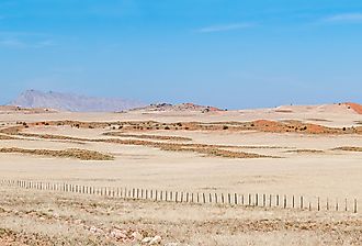 Panoramic view on road C14 just south of the Tropic of Capricorn, Egypt.