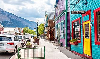 Colorful vivid village houses in Crested Butte, Colorado. Image credit Kristi Blokhin via Shutterstock