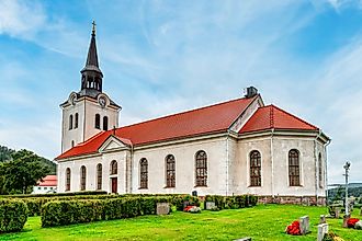 Docksta is a town located in Kramfors Municipality, Vasternorrland County, Sweden. Credit: Joan Vadell / Shutterstock