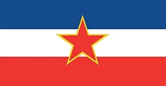 Flag of Yugoslavia.