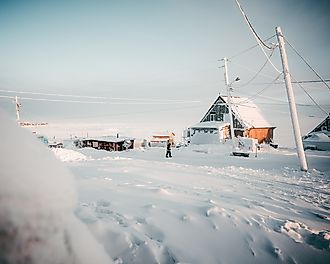 Canadian Arctic tundra sunset