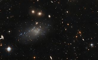 The GAMA 526784 Galaxy as Captured by the Hubble Telescope, NASA