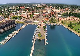 Marquette, Michigan is a port city on the shores of Lake Superior