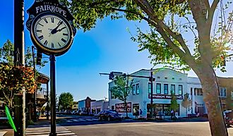 Main Street in Fairhope, Alabama.