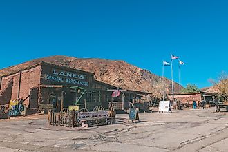 Lane's General Merchandise store in the Calico Ghost Town in California. Editorial credit: Kyungjun Kim / Shutterstock.com