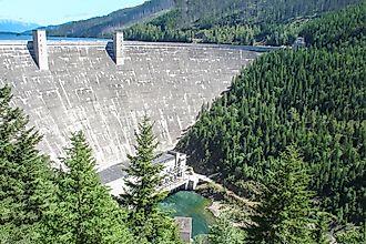 Hungry Horse Dam on Flathead River, Montana.