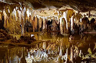 Dream Lake in Luray Caverns, Virginia. 
