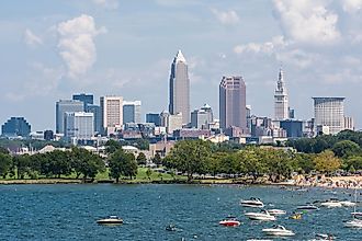 Lake Erie in Cleveland, Ohio.