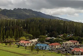 Lanai City on the island of Lanai, Hawaii