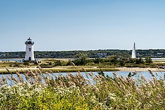 The lighthouse in Edgartown, Massachusetts.
