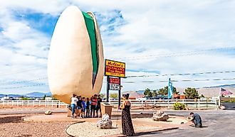 The world's largest statue of a pistachio, Alamogordo. Image credit Kristi Blokhin via Shutterstock