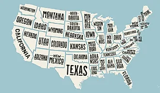 The contiguous United States consists of 48 states and the federal district.