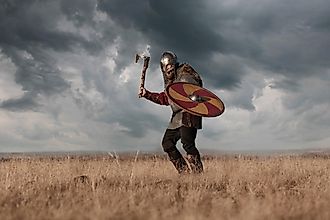 Interpretation of a Viking warrior.