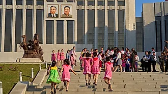 Mangyongdae Schoolchildren’s Palace, Pyongyang, North Korea. Editorial credit: tuzla/ Shutterstock.com
