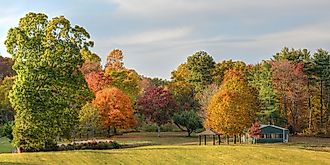 Fall scenery in Indiana.
