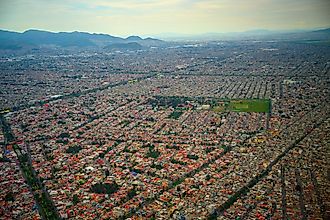 Mexico City Ariel View 