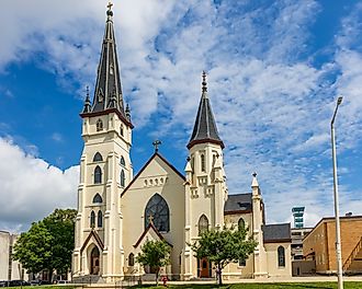 Saint Mary's Catholic Church in Lincoln, Nebraska. Image credit Faina Gurevich via Shutterstock