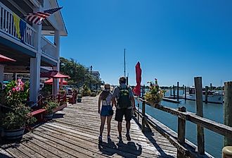 The waterfront in Beaufort, North Carolina. Editorial credit: Ryan McGurl / Shutterstock.com.
