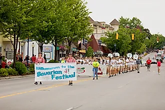 Bavarian Festival Parade in Frankenmuth, Michigan.