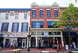 Downtown buildings on Broad Street in Red Bank, New Jersey. Image credit EQRoy via Shutterstock.com