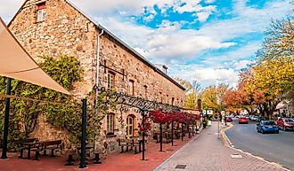 The Hahndorf Old Mill Hotel in Adelaide Hills in Hahndorf, South Australia. Editorial credit: myphotobank.com.au / Shutterstock.com.