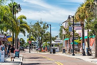 The charming downtown area of Tarpon Springs, Florida. Image credit: Kristi Blokhin / Shutterstock.com.