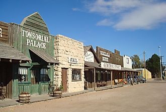 View of Front Street in Ogallala, Nebraska.