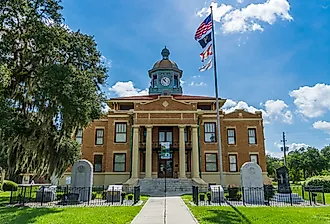Old Citrus County Courthouse Heritage Museum in Inverness, Florida. Image credit Sunshower Shots via Shutterstock.com
