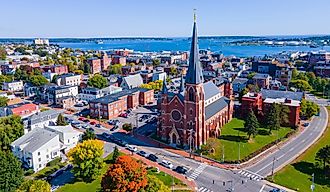 307 Congress Street in downtown Portland, Maine ME, USA. 