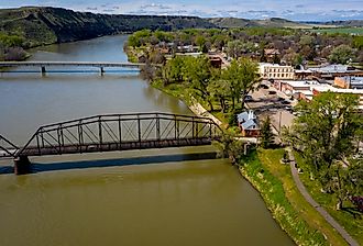 Overlooking Fort Benton, Montana. Image credit Joseph Sohm via Shutterstock