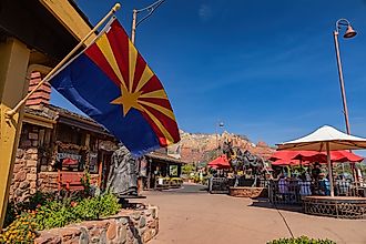 Sedona, OCT 22, 2020 - Sunny view of the cityscape