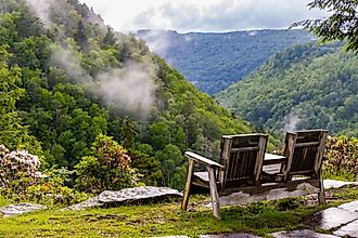 Blackwater Falls State Park near Thomas, West Virginia.