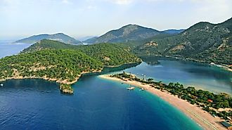 A lagoon in Turkey. 