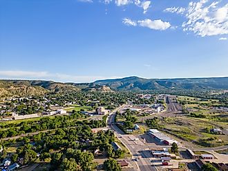 Aerial photo of Raton, New Mexico. 