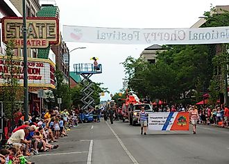 2012 National Cherry Festival in Traverse City, MI. Via Wikimedia Commons, Petty Officer 2nd Class Levi Read.
