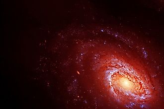 A beautiful red galaxy